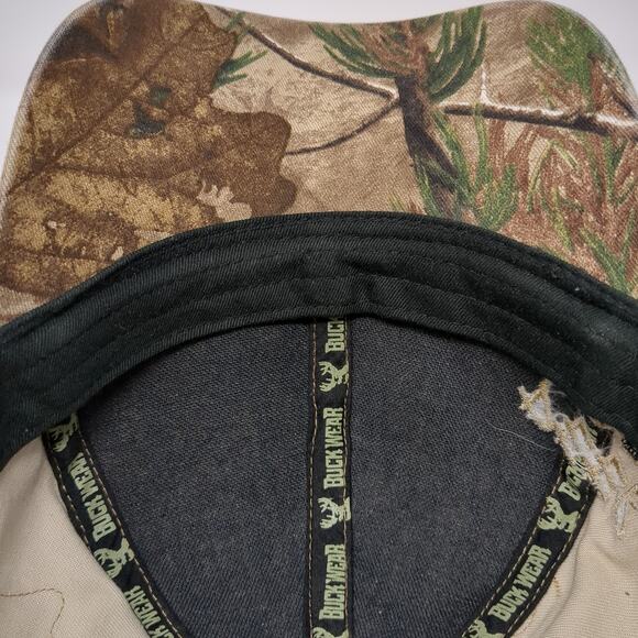 Deer Predator Strapback Baseball Cap Brown OS Adjustable Embroidered Buck Wear - Picture 8 of 9